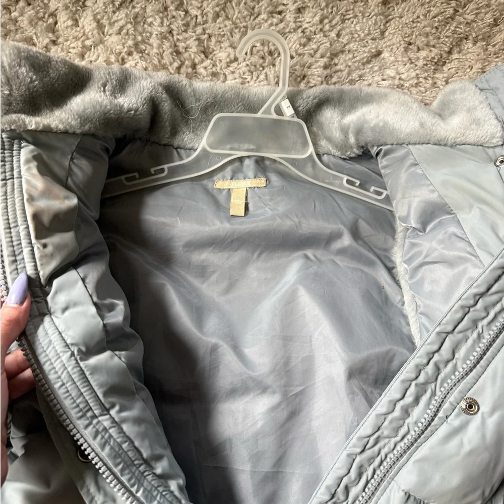 Eleven Stylish Gray bomber puffer cute Jacket - Picture 7 of 8